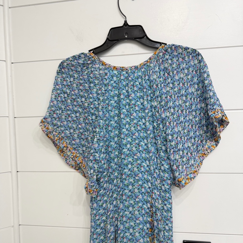 Anthro Maeve Floral Pleated Smocked Maxi Dress Boho Cottagecore 38670 - Picture 11 of 16
